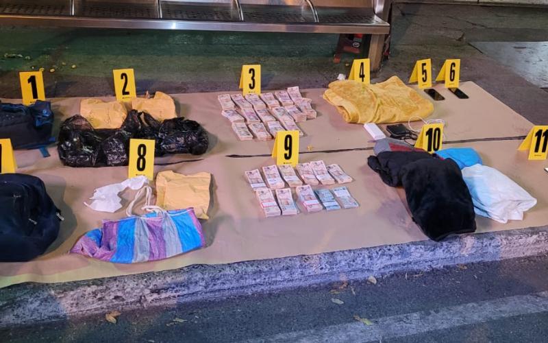 Capturados trasladaban Q236 mil en efectivo