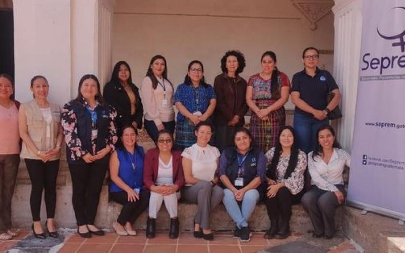 La Secretaría Presidencial de la Mujer en Sacatepéquez sostuvo una reunión de trabajo con la Comisión Regional de la Mujer de la Región Central