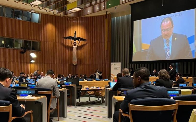 Canciller de Guatemala, Mario Búcaro, participa en reunión preparatoria de la Cumbre del Futuro 
