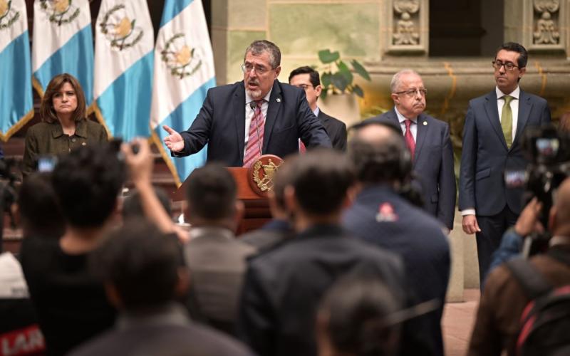 Conferencia de prensa del presidente Bernardo Arévalo 