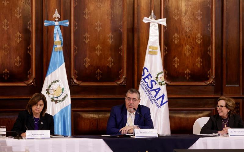 Presidente Bernardo Arévalo y Vicepresidenta Karin Herrera