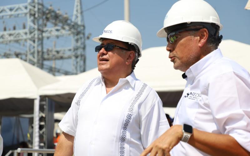 Ministro Ventura participa en inauguración de subestación eléctrica en Suchitepéquez