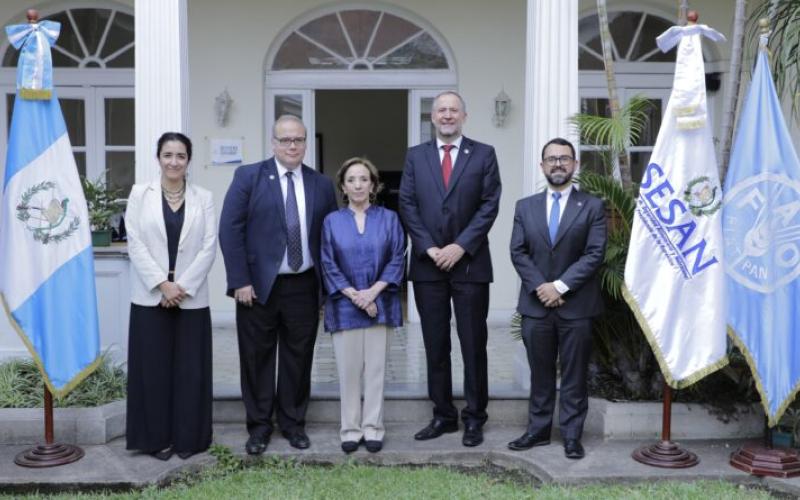 SESAN y FAO conversan sobre estrategia para reducir prevalencia de la desnutrición en el occidente del país