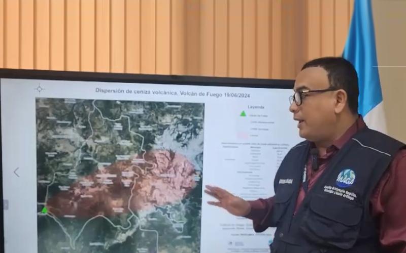 Se realiza monitoreo agropecuario por caída de ceniza