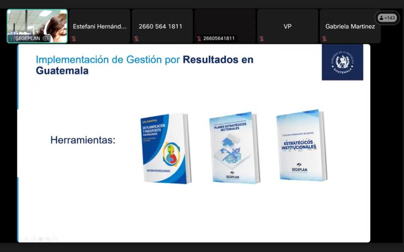 Curso fue impartido por SEGEPLAN en formato virtual. 