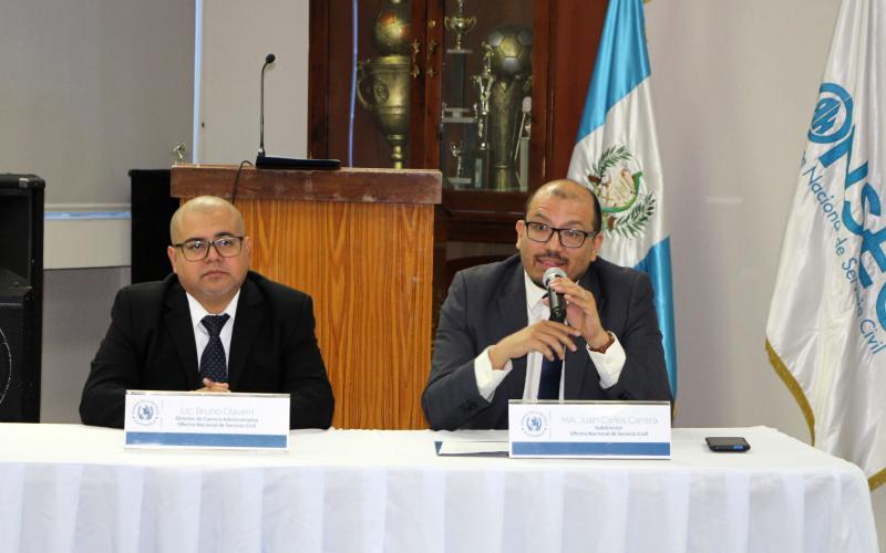 El Subdirector de ONSEC dio las palabras de bienvenida en la capacitación