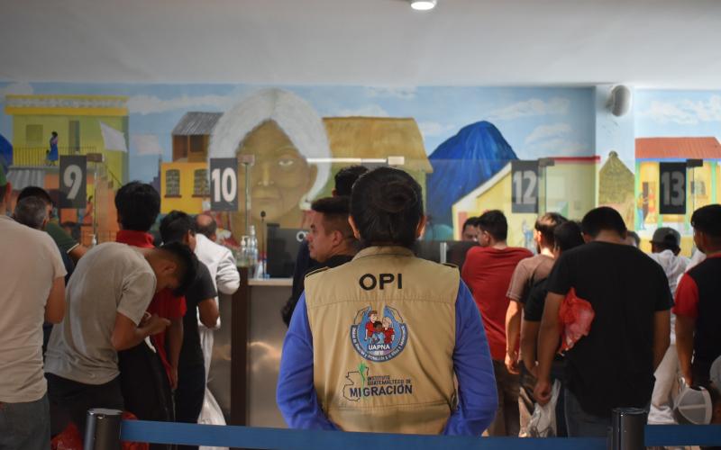 55 Niñas, niños y adolescentes guatemaltecos no acompañados fueron atendidos en los Centros de Recepción de Retornados