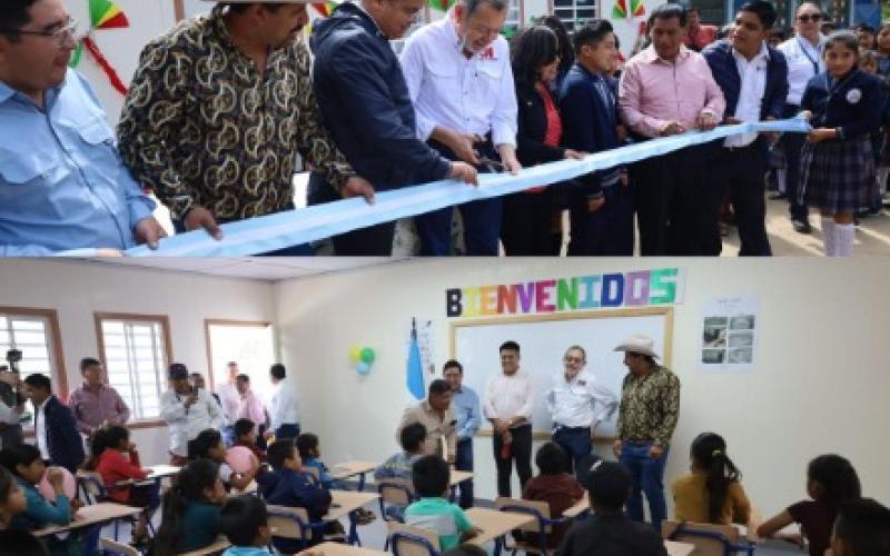 El Ministerio de Comunicaciones, Infraestructura y Vivienda (CIV), por medio su Unidad de Construcción de Edificios del Estado (UCEE), hizo entrega de tres modulares con antena de internet satelital en centros educativos de Tacaná y Tajumulco, San Marcos.