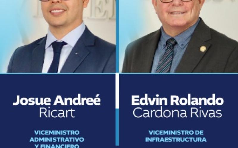 Toman posesión nuevos viceministros de Infraestructura y Administrativo y Financiero del CIV