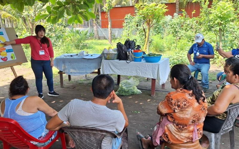 La agricultura familiar fortalece la alimentación saludable de comunidades escuintlecas 