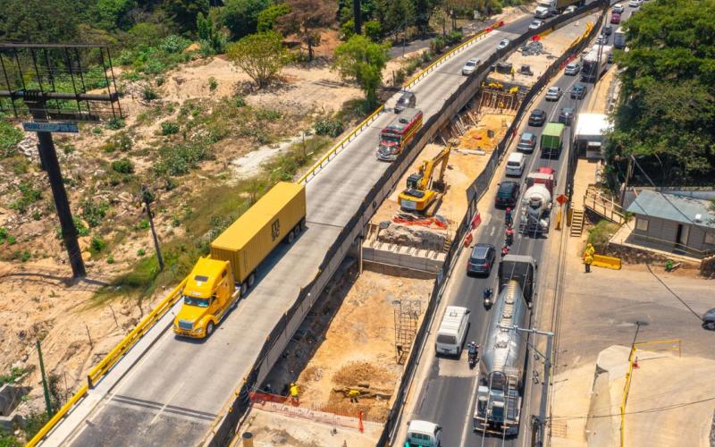 CONSTRUCCIÓN DE SEGUNDO PUENTE EN KM 11.5 DE RUTA A EL SALVADOR REQUIERE CIERRE TERMPORAL PARA INSTALAR VIGAS