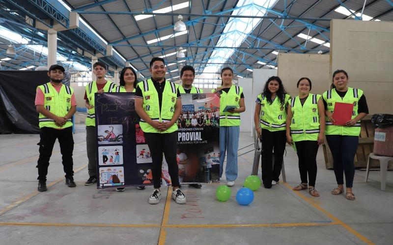 PROVIAL: desde El Progreso 42 jóvenes se suman como nuevos servidores cívicos por la educación vial