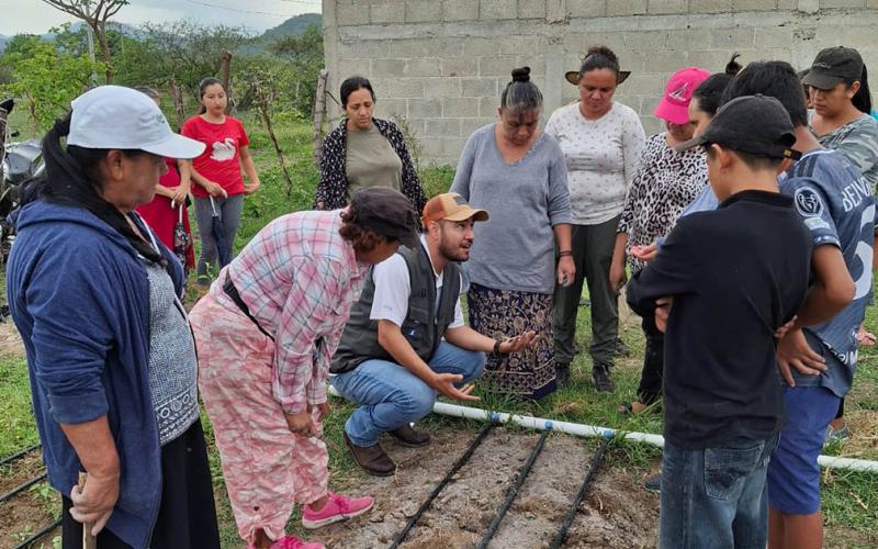 Huerto periurbano fortalece la seguridad alimentaria y la nutrición saludable en Jalapa