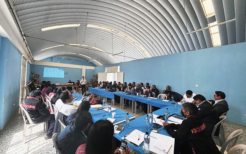 Gobierno avanza en la socialización de la ruta metodológica de la Agenda Territorial firmada por el presidente y las autoridades indígenas de Santa Lucía Utatlán