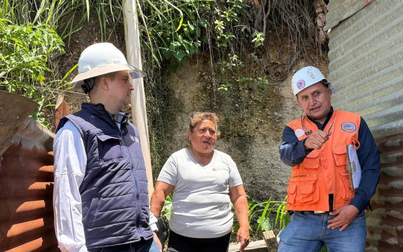 UDEVIPO y CONRED realizan evaluaciones en zonas afectadas por sismos en Chinautla y Villanueva