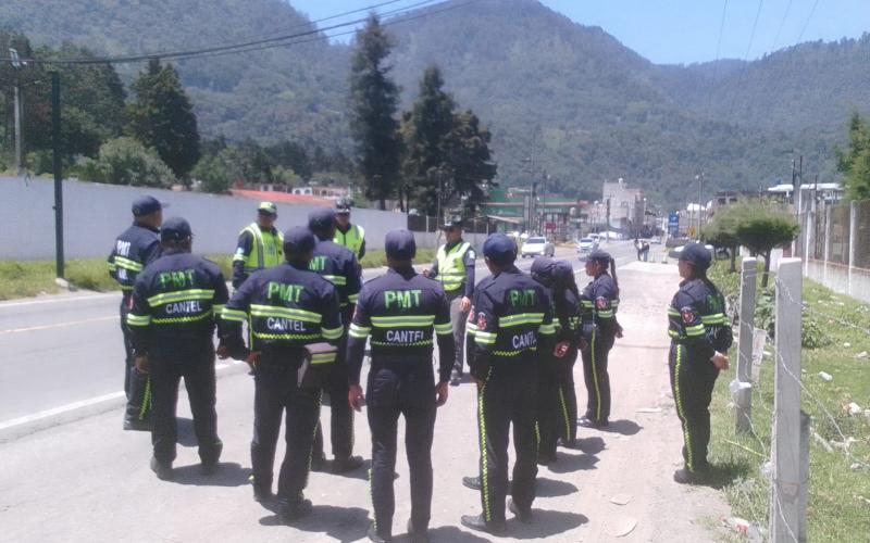 Provial capacita a la PMT de Cantel en señalización y operativos
