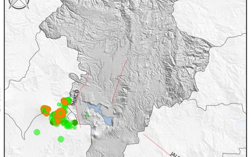 INSIVUMEH identifica a la Falla de Jalpatagua como epicentro de la reciente actividad sísmica