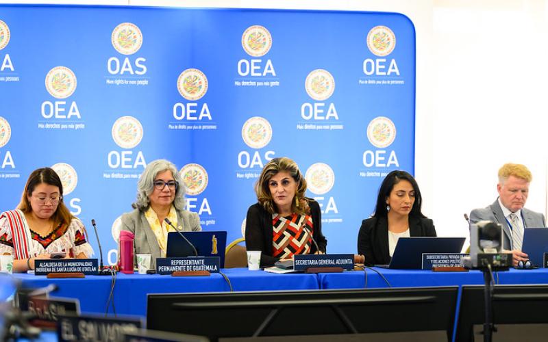 Guatemala comparte en la OEA el avance del Diálogo Nacional para consolidar la institucionalidad indígena