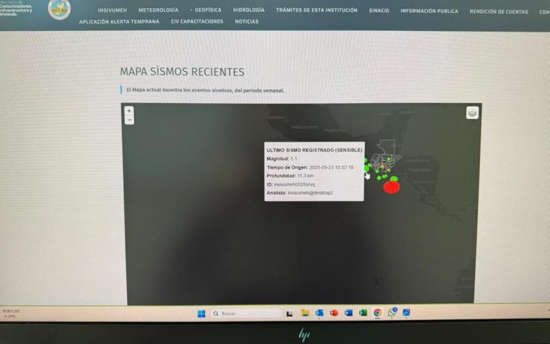 Monitoreo sísmico-tectónico de Guatemala