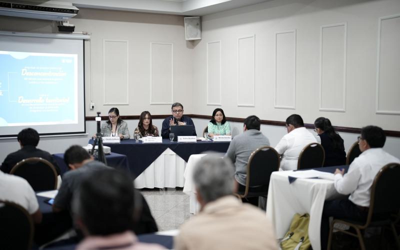 El taller dirigido a actores locales gubernamentales de siete departamentos fue promovido por SEGEPLAN y por SCEP.