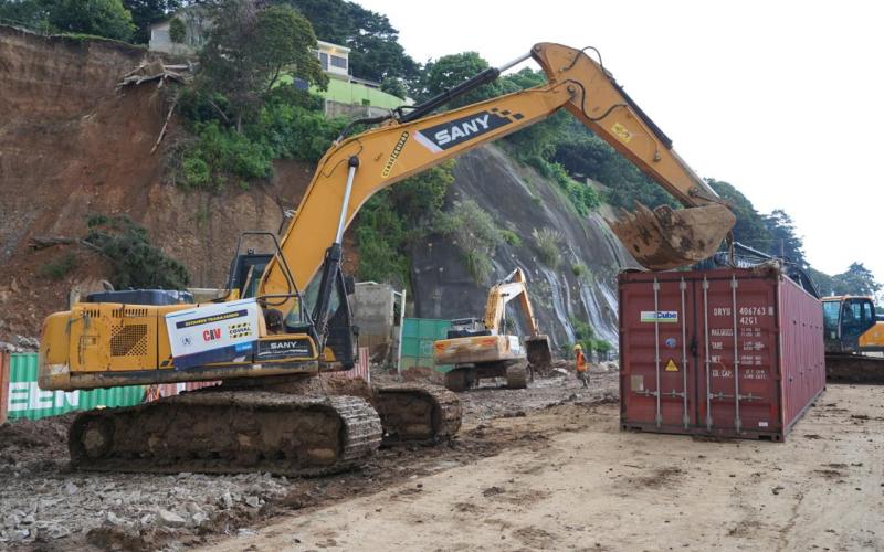 Concluye instalación de barrera de contención en el km 24