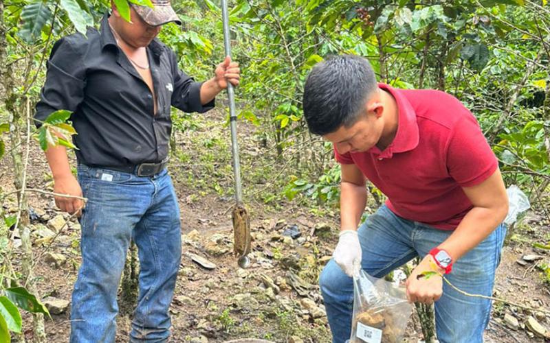 Realizan muestreo de suelo para determinar fertilidad