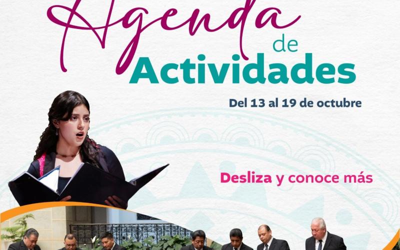 Agenda del 13 al 19 de octubre
