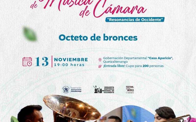 Festival Nacional Música de Cámara, octeto de bronces