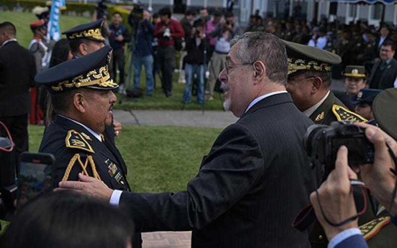Ceremonia de ascensos de Oficiales del Ejército de Guatemala al grado de General de Brigada
