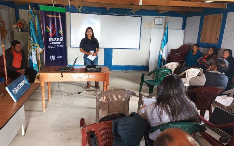 Avanzan las acciones de Comunicación para el Cambio Social y de Comportamiento de SESAN en San Marcos
