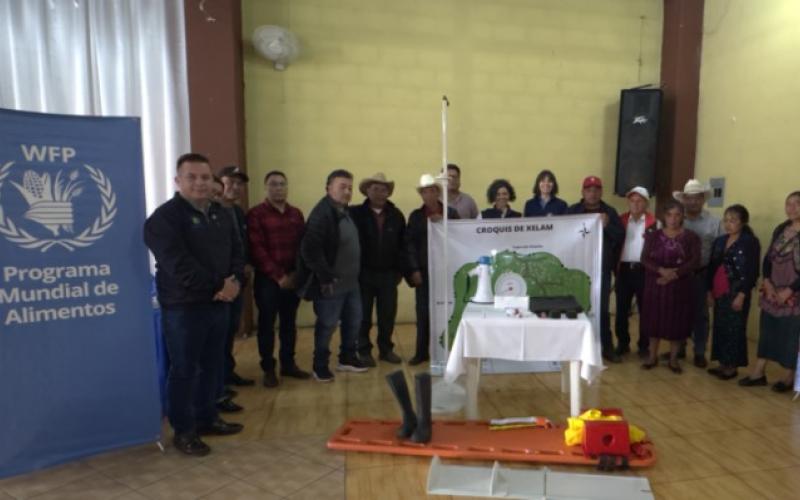 WFP dona equipo antropométrico a COCOSAN de Chiantla