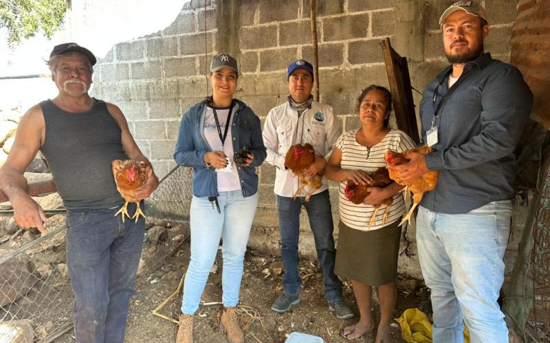 Impulsan la sanidad avícola en Jutiapa con jornada de inmunización