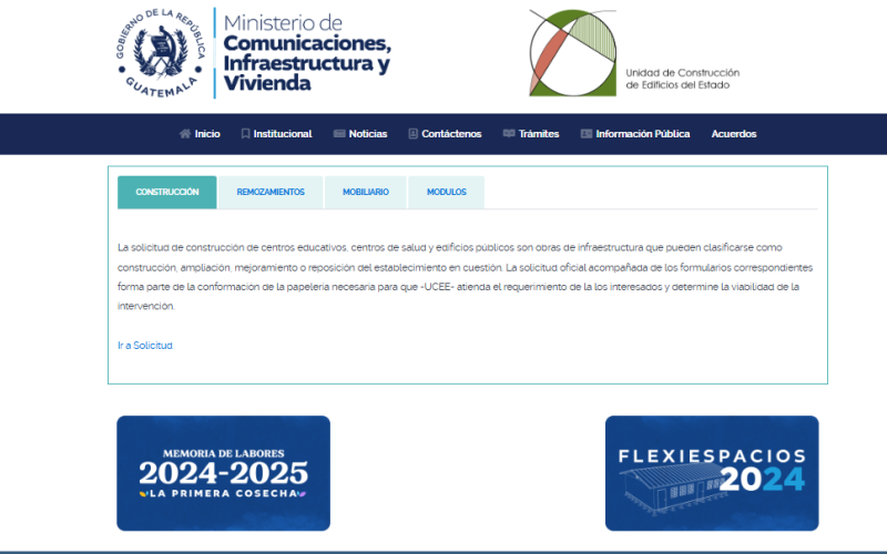 La UCEE invita a la población a utilizar sus servicios en línea para gestionar proyectos de infraestructura