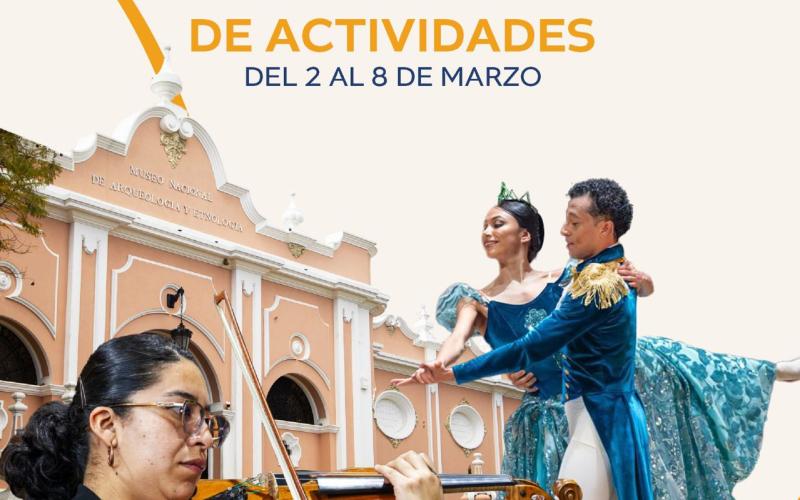 Agenda de actividades del 2 al 8 de marzo