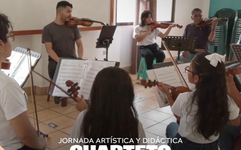 Música y formación con el Cuarteto Primavera en Sacatepéquez