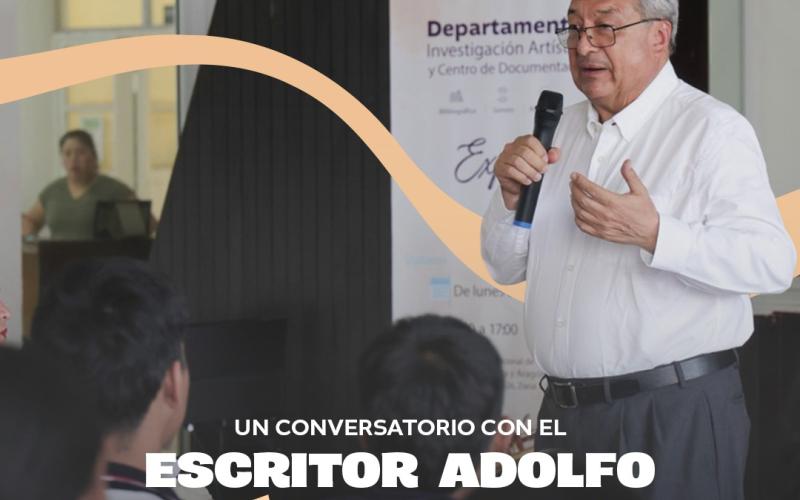 El escritor guatemalteco Adolfo Méndez Vides compartió con estudiantes del Instituto Rafael Aqueche