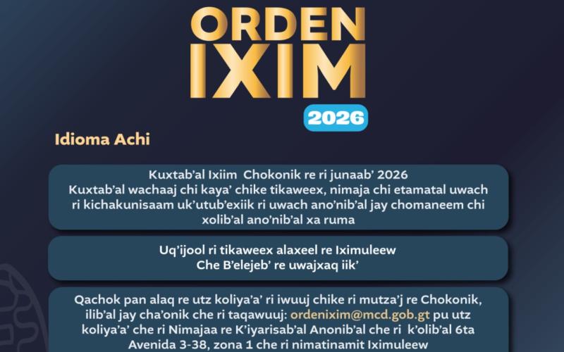 Participa en la convocatoria de la Orden IXIM 2026