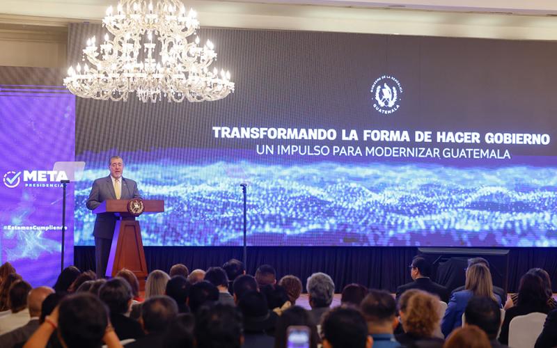 Gobierno de Guatemala presenta avances de la Agenda Nacional de Modernización para fortalecer los servicios públicos