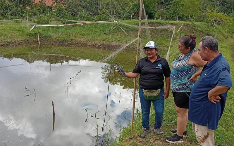 Comunidades de Santa Ana fortalecen proyectos acuícolas