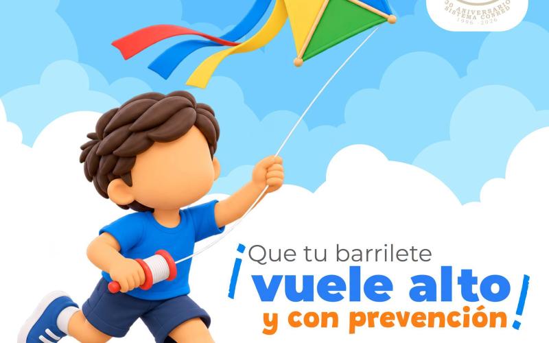 Vuela barriletes con prevención