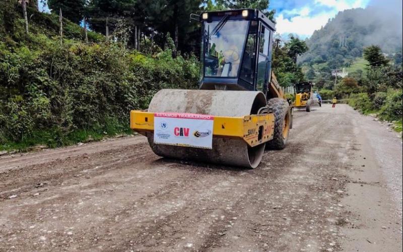 Más de 91 mil habitantes se beneficiarán con la rehabilitación de la carretera en San Pedro Soloma, Huehuetenango