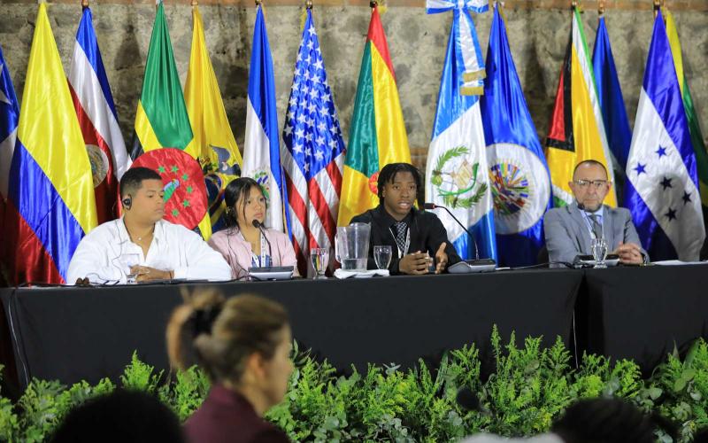 La voz de las juventudes enriquece el diálogo regional en la 100.ª Reunión del IIN-OEA