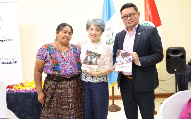 Viceministerios de Interculturalidad y de Patrimonio Cultural y Natural dan seguimiento a la creación de un espacio de memoria histórica para las mujeres Achi