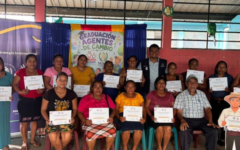 Santa Bárbara, Suchitepéquez, llega a la meta presidencial de agentes de cambio
