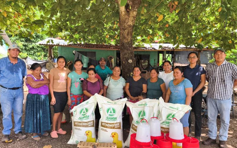 Producción avícola familiar se fortalece en los 14 municipios de Petén