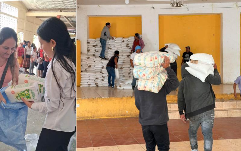 Alimentos llegan a familias en situación de inseguridad alimentaria