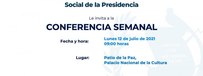 Convocatoria a medios de comunicación. 