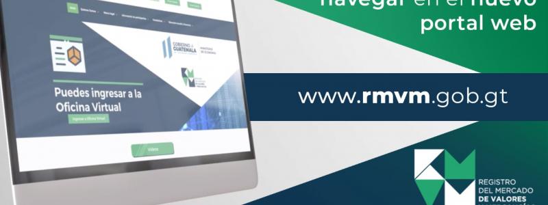 Visualización del portal web.