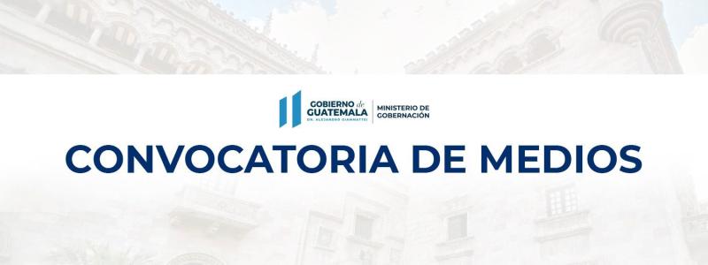 Conferencia de Prensa desde el Ministerio de Gobernación