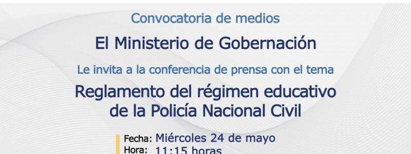 Reglamento del régimen educativo de la Policía Nacional Civil